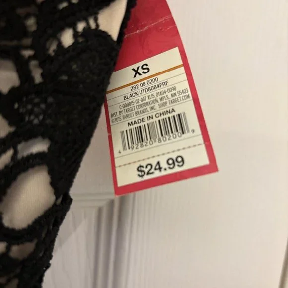 NWT Black Lace Dress By Xhilaration. Size XS. Party Social Events. - Picture 5 of 7